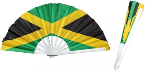 8 Inches Folding Fabric Hand Fans, Patriotic Country Flag Design for Independence Parade, Pride Party, Souvenir Gifts-12 Pack (Puerto Rico) in Saudi Arabia