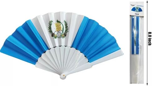 8 Inches Folding Fabric Hand Fans, Patriotic Country Flag Design for Independence Parade, Pride Party, Souvenir Gifts-12 Pack (Puerto Rico) in Saudi Arabia