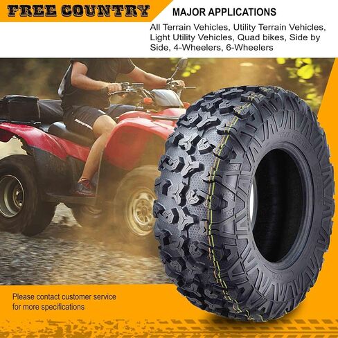 Free Country (2) Premium 8PR ATV/UTV Tires 24x8x12 fit 08-11 Arctic Cat 366 in Kuwait