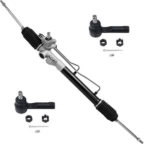 Detroit Axle - Front 3pc Rack and Pinion Kit for 00-06 Nissan Sentra, 1 Power Steering Rack and Pinion Assembly 2 Outer Tie Rod Ends 2000 2001 2002 2003 2004 2005 2006 Replacement in Saudi Arabia