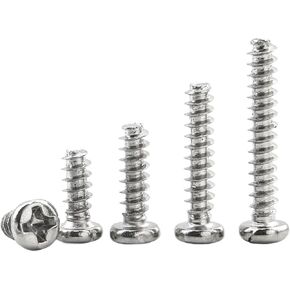 50-100 قطعة النقر على رأس مسطح رأس مسطح مسطح مسطح مسطح M1.2-M4-مسامير رأس دائرية من الصلب الكربوني لمشاريع الخشب والمعادن (7 مم ، M2.6 100pcs) in Kuwait