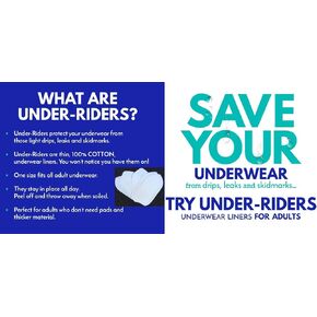 SKIDDIES UNDER RIDERS - Adult Size 30 Pack in Saudi Arabia