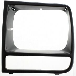 DAT AUTO PARTS Front Left Driver Side Headlight Door Molding Bezel Cover Grille Trim Insert Replacement for 1997 1998 1999 2000 2001 Jeep Cherokee Midsize Black Textured Plastic CH2512157 55055137 in Kuwait