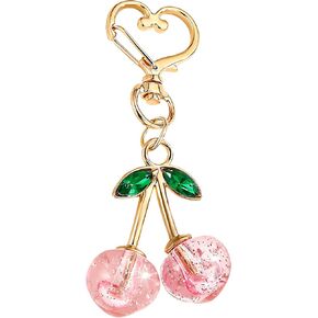 Cherry Keychain Cute Bag Charms Purse Charms for Handbags Cherry Accessories for Women Birthday Christmas Gifts in Saudi Arabia