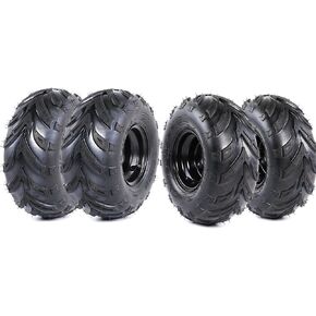 4 Pack 6-Inch 145/70-6 Wheels, 145 70-6 ATV Wheels and Tires 3-Lug 78mm Bolt Pattern for Quad Go Kart Wheel Tubeless Tires Rims Assembly for 70cc 90cc 110cc 125cc Kazuma Roketa MBX10 MBX11 MBX12 RT100 in Saudi Arabia
