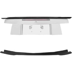 Trunk Spoiler Gurney Flap, Compatible with 1999-2004 Ford Mustang, MDA Style Flexible PU Ducktail Wickerbill Rear Boot Deck Lid Tail Wing, Unpainted Black in Kuwait