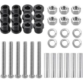 X AUTOHAUX 1 Set Front Rear Leaf Spring and Upper a Arm Suspension Bushing and Sleeves Screw Kit for Club Car Electric 1992-Up in Saudi Arabia