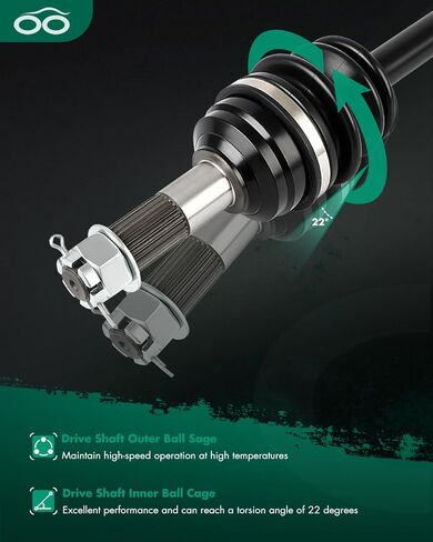 SCITOO Rear Left Right CV Axle Fit 2005-2007 for Polaris Ranger 500 2007-2007 for Polaris Ranger 700 2005-2007 for Polaris Ranger XP 700 1332423 1380236 2PCS in Saudi Arabia