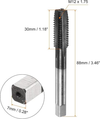 HARFINGTON متري موضوع الحنفية M10 x 1.5 AlTiN المغلفة عالية السرعة الصلب (HSS6542) آلة المزامير المستقيمة المسمار الصنابير التنصت أداة الخيوط in Saudi Arabia