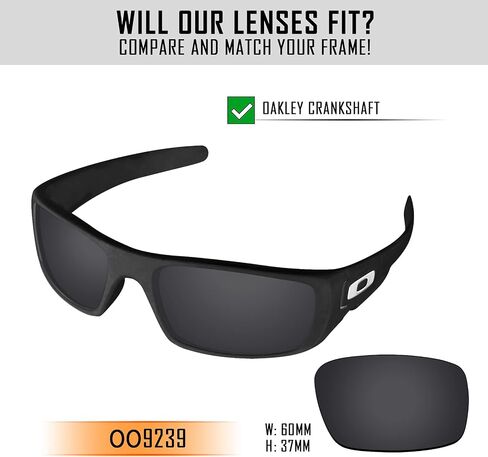 Polarized Replacement Lenses for Oakley Crankshaft OO9239 Sunglass in Saudi Arabia