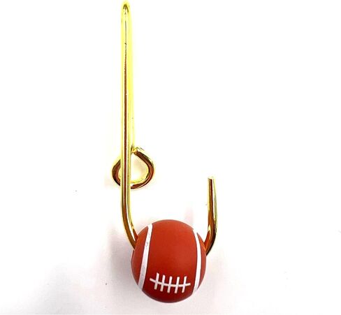 Fishing Hooks Hat Pins for Fishing Hat Hook Clip Gold Fish Hook Hat Clip Fish Hooks and White baseball Bead for Hat in Saudi Arabia