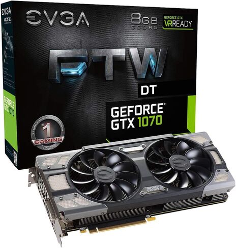 EVGA GeForce GTX 1070 SC GAMING ACX 3.0 الإصدار الأسود، 8 جيجابايت GDDR5، LED، دعم DX12 OSD (PXOC) 08G-P4-5173-KR (متجدد) in Saudi Arabia