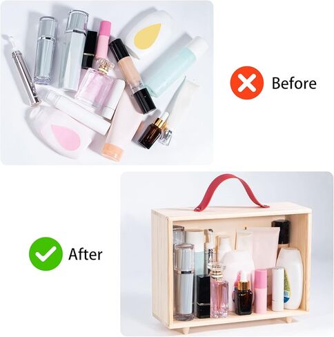 حالة عرض خشبية للمقتنيات ، حاوية تخزين مربع Useekoo diorama مع مقبض وشريحة غطاء أكريليك ، صندوق سطح المكتب الريفي غير المكتمل للدمى ، المجموعات 7.7 'x 3.7' x 5.9 '' in Kuwait