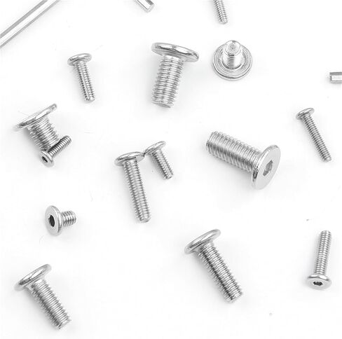 2-50 Pieces Allen Screw Ultra Thin Super Flat Wafer Head M2 M2.5 M3 M4 M5 M6 M8 Stainless Steel cm Screw (12mm, M6 10pcs) in Saudi Arabia