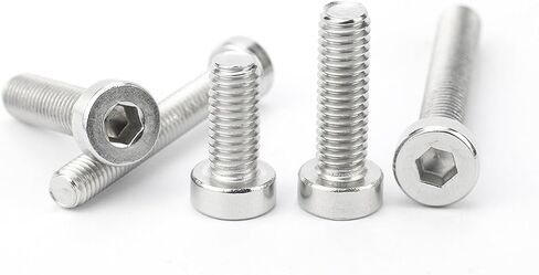 Stainless Steel Hex Socket Screws - 2-50 Pieces Low Head Allen Screws (M2, M3, M4, M5, M6, M8, M10) for Versatile Applications (16mm, M8 5pcs) in Saudi Arabia