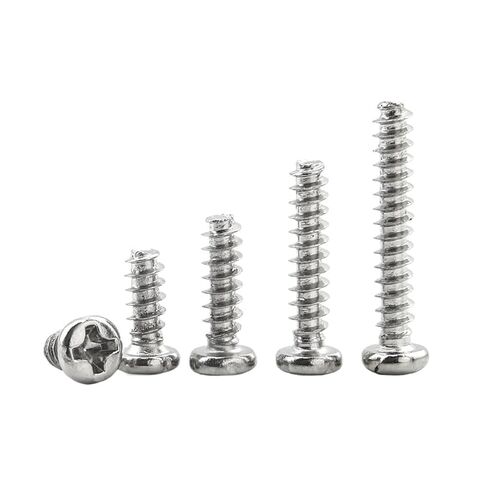 50-100 قطعة النقر على رأس مسطح رأس مسطح مسطح مسطح مسطح M1.2-M4-مسامير رأس دائرية من الصلب الكربوني لمشاريع الخشب والمعادن (8 مم ، M2.3 100pcs) in Saudi Arabia