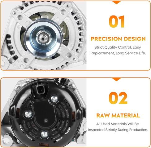 New Alternator Compatible with Jeep Liberty V6 3.7L 2002-2006, Grand Cherokee 2005-2006, Commander 2006, Durango 01-06, high output 160AMP, 4801252AA, 5170748AA, 56029914AA, 400-52118R in Saudi Arabia