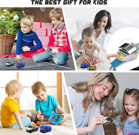 YUZ MINI جهاز التحكم عن بُعد سيارة ساعة مشاهدة مع مصابيح LED ، 2.4G RC CARS لعبة سيارة مشاهدة USB شحن يدوي مراقبة سيارة RC CAR للأطفال الفتيات لعيد الميلاد هدايا عطلة عيد الميلاد ، والوردي in Kuwait