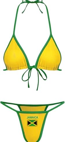 Brazil Mexico Jersey Y2k Halter Bikini Sets Cute 2 Piece Sexy Swimsuit Beach Sets Women Summer in Kuwait