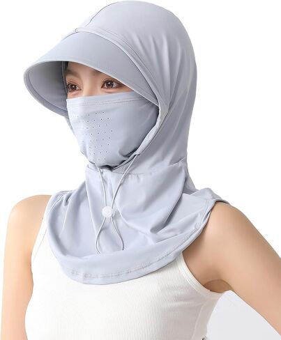 Bsyloowomen's Balaclava مع حماية UV Full Full ، قبعة واسعة الحافة ، تصميم متعدد الأغراض للأنشطة في الهواء الطلق ، ركوب الدراجات ، السفر in Kuwait