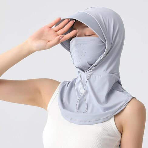Bsyloowomen's Balaclava مع حماية UV Full Full ، قبعة واسعة الحافة ، تصميم متعدد الأغراض للأنشطة في الهواء الطلق ، ركوب الدراجات ، السفر in Kuwait