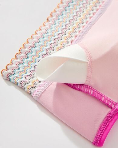 RXRXCOCO Mesh High Waisted Bikini Sets for Women Tummy Control Bathing Suits Color Block Two Piece Swimsuits with Skirt in Kuwait