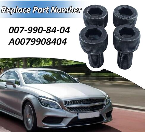 Front Driveshaft Bolt Compatible with Benz C43 CLS450 GLC63 S63 C300 C350 C400 CLS53 E450 E53 E63 Maybach S560 S550 E300 CLS550 CLS63 E400 E43 CLS400 C450,Replaces for 007-990-84-04 A0079908404(4Pcs) in Saudi Arabia