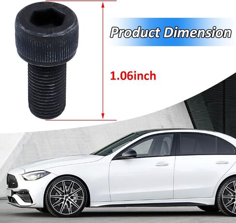 Front Driveshaft Bolt Compatible with Benz C43 CLS450 GLC63 S63 C300 C350 C400 CLS53 E450 E53 E63 Maybach S560 S550 E300 CLS550 CLS63 E400 E43 CLS400 C450,Replaces for 007-990-84-04 A0079908404(4Pcs) in Saudi Arabia