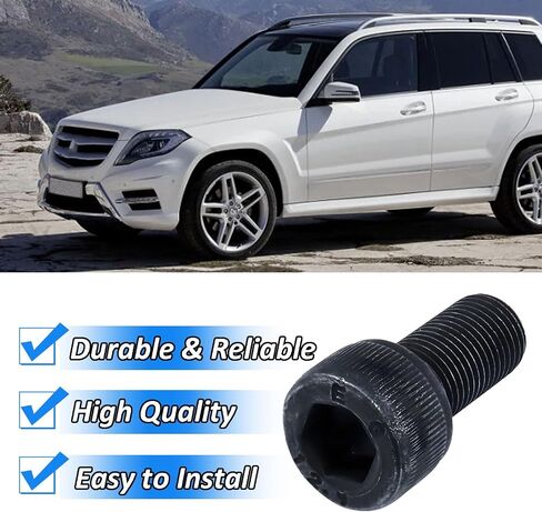 Front Driveshaft Bolt Compatible with Benz C43 CLS450 GLC63 S63 C300 C350 C400 CLS53 E450 E53 E63 Maybach S560 S550 E300 CLS550 CLS63 E400 E43 CLS400 C450,Replaces for 007-990-84-04 A0079908404(4Pcs) in Saudi Arabia