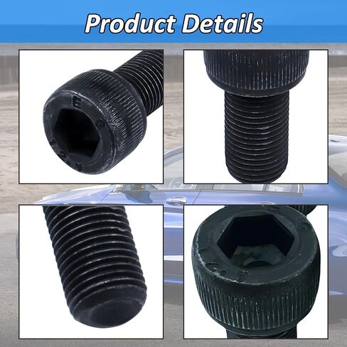 Front Driveshaft Bolt Compatible with Benz C43 CLS450 GLC63 S63 C300 C350 C400 CLS53 E450 E53 E63 Maybach S560 S550 E300 CLS550 CLS63 E400 E43 CLS400 C450,Replaces for 007-990-84-04 A0079908404(4Pcs) in Saudi Arabia