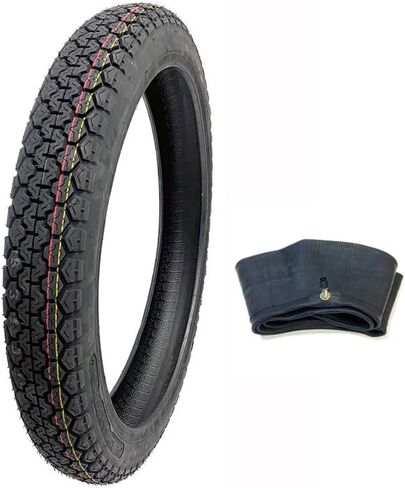 MMG Tyre 2.75-18 مع أنبوب داخلي - دراجة نارية أمامية أو خلفية رياضة مزدوجة على الطريق أو خارجها in Kuwait