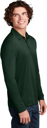 Clothe Co. Men's Long Sleeve Polo Shirts for Men Dry Fit Moisture Wicking in Kuwait