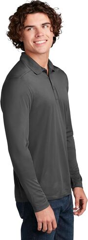 Clothe Co. Men's Long Sleeve Polo Shirts for Men Dry Fit Moisture Wicking in Kuwait