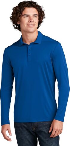 Clothe Co. Men's Long Sleeve Polo Shirts for Men Dry Fit Moisture Wicking in Kuwait