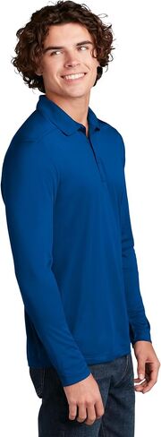 Clothe Co. Men's Long Sleeve Polo Shirts for Men Dry Fit Moisture Wicking in Kuwait