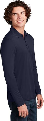 Clothe Co. Men's Long Sleeve Polo Shirts for Men Dry Fit Moisture Wicking in Kuwait
