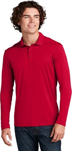 Clothe Co. Men's Long Sleeve Polo Shirts for Men Dry Fit Moisture Wicking in Kuwait
