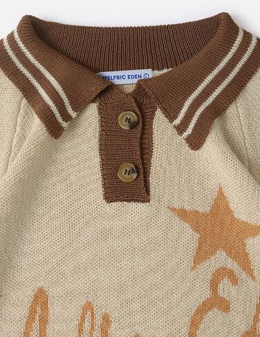 Aelfric Eden Knitted Polos Shirts Vintage Open Knit Polo Tee Casual Graphic T-Shirt 2025 Trendy Pullover Outfits in Saudi Arabia