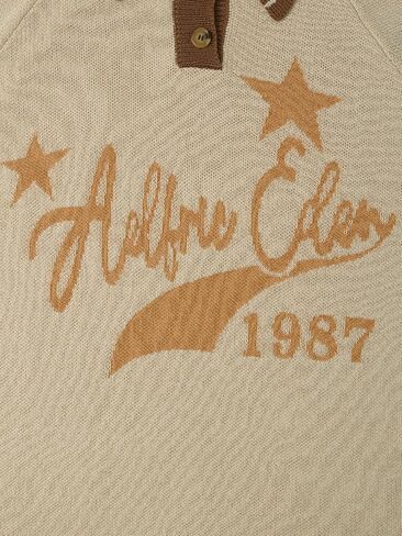Aelfric Eden Knitted Polos Shirts Vintage Open Knit Polo Tee Casual Graphic T-Shirt 2025 Trendy Pullover Outfits in Saudi Arabia