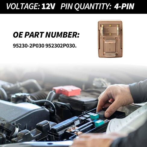 HiSport Relay 95230-2P030 4 Pins 12V 35A Automotive Power Relay Compatible with Hyundai Ioniq 2017-2020, Palisade 2020; Replacement for Kia Optima 2012 in Saudi Arabia