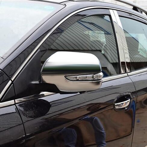 1Pair Car Rearview Mirror Cover Trim for Luxgen 7 SUV U7 2011-2017 Side Wing Mirror Chrome Decorative Protective Caps in Saudi Arabia