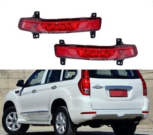 1 Pair Car Rear Bumper Light Rear Brake Light Driving Reversing Stop Lamp Turn Signal Light Red for Great Wall Haval H9 in Saudi Arabia