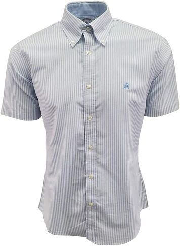 Brooks Brothers Men's Regular Fit Short Sleeve Button Down Shirt in Saudi Arabia