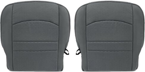 SecosAutoparts Driver & Passenger Side Bottom Replacement Cloth Seat Covers Gray Compatible with Dodge Ram 1500 2500 3500 4500 5500 2013 2014 2015 2016 2017 2018 in Saudi Arabia