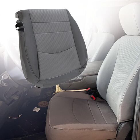 SecosAutoparts Driver & Passenger Side Bottom Replacement Cloth Seat Covers Gray Compatible with Dodge Ram 1500 2500 3500 4500 5500 2013 2014 2015 2016 2017 2018 in Saudi Arabia