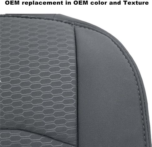 SecosAutoparts Driver & Passenger Side Bottom Replacement Cloth Seat Covers Gray Compatible with Dodge Ram 1500 2500 3500 4500 5500 2013 2014 2015 2016 2017 2018 in Saudi Arabia
