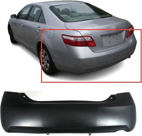 FitParts Compatible With Rear Bumper Cover 2007 2008 2009 2010 2011 Toyota Camry USA Built LE XLE Sedan 07 08 09 10 11. New, Primed and Ready for Paint. W/o Parking Aid Sensor Holes. in Saudi Arabia