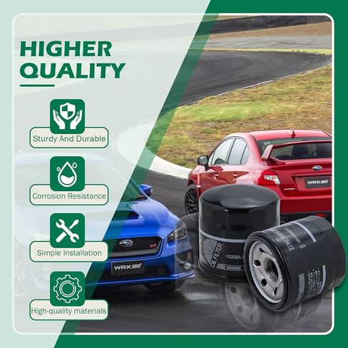Kefly 15208AA100 مرشح زيت متوافق مع Subaru Baja Forester Impreza Legacy Outback WRX STI يحل محل 15208AA130 15208AA12A (1 PCS) in Saudi Arabia