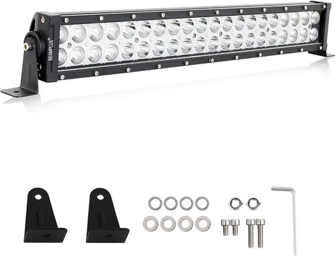 22 Inch LED Light Bar 126W 12600Lm High Intensity Spot Flood Combo Off Road Lights Work Lights Automotive Light Bars Driving Lights for Pickup Trucks ATV UTV 4x4 SUV 12-24V IP68 Waterproof in Saudi Arabia