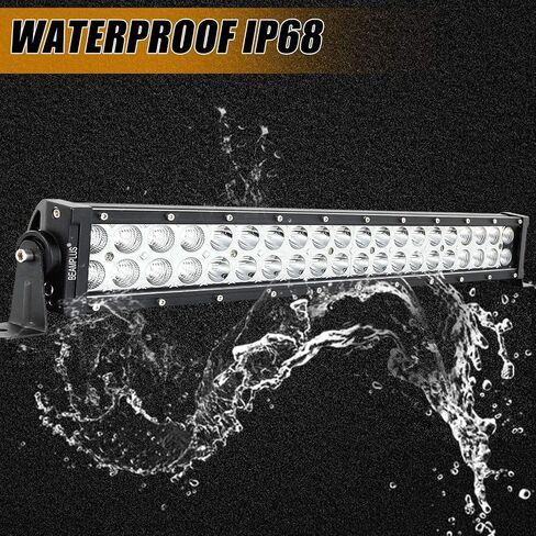 22 Inch LED Light Bar 126W 12600Lm High Intensity Spot Flood Combo Off Road Lights Work Lights Automotive Light Bars Driving Lights for Pickup Trucks ATV UTV 4x4 SUV 12-24V IP68 Waterproof in Saudi Arabia
